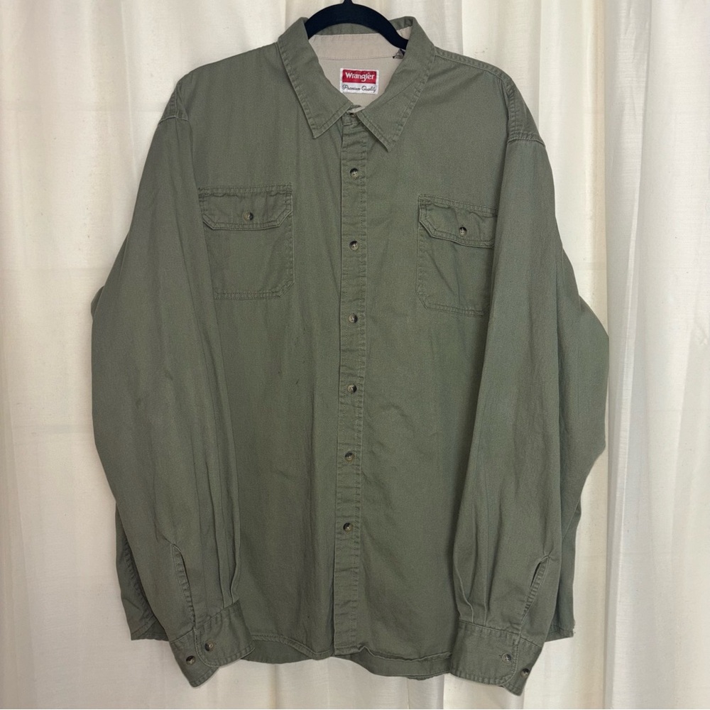 Wrangler Premium Authentics Work Button Down Shirt - image 1